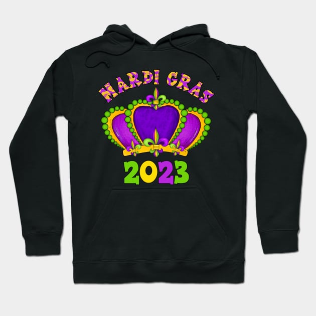 Mardi Gras 2023 Hoodie by Designs by Ira